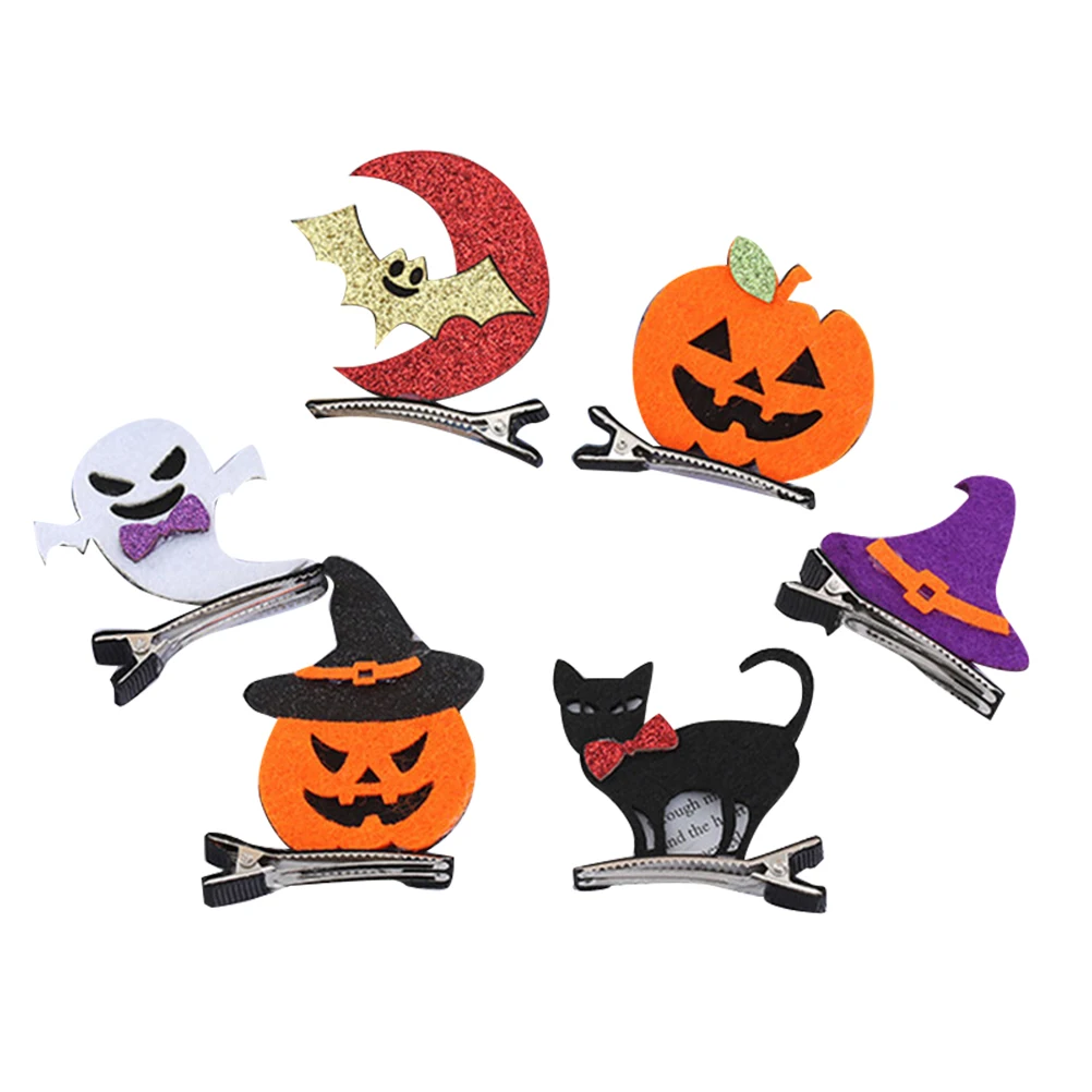 6 Pcs Cartoon Hairpin Halloween Clips Pumpkin Accessories Bride Ghost Kids Girls Safe Festive Atmosphere Durable Lightweight
6 Pcs Cartoon Hairpin Halloween Clips Pumpkin Accessories Bride Ghost Kids Girls Safe Festive Atmosphere Durable Lightweight
