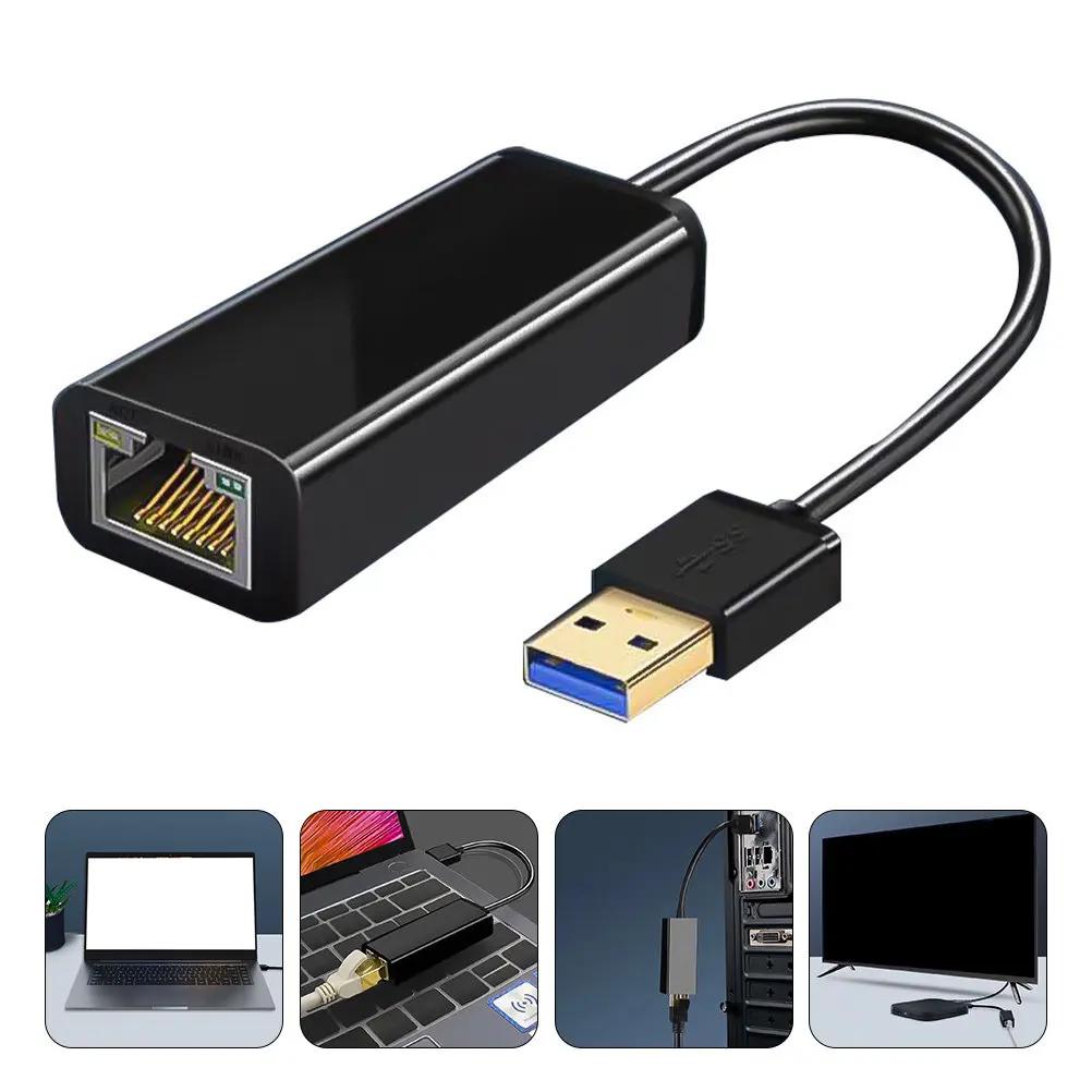 USB to Ethernet Adapter USB 3.0 Rj45 Gigabit Network Adapter 1000 Mbps Driverless Plug and Play Compatible with Windows
USB to Ethernet Adapter USB 3.0 Rj45 Gigabit Network Adapter 1000 Mbps Driverless Plug and Play Compatible with Windows