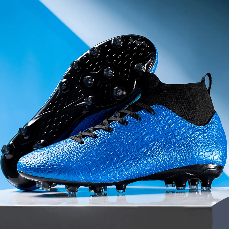 Football Boots Men's Comfortable Artificial Grass Training Shoes Anti Slip High Top Professional Sports Soccer Sneakers for Men
Football Boots Men's Comfortable Artificial Grass Training Shoes Anti Slip High Top Professional Sports Soccer Sneakers for Men