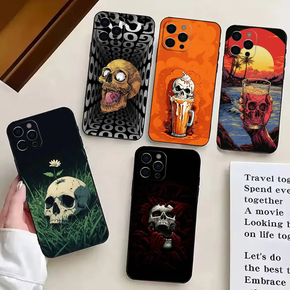 Creative Skull Pattern Phone Case For iPhone17,16,15,14,13,12,11 Plus,Pro Soft Silicone Black Cover
Creative Skull Pattern Phone Case For iPhone17,16,15,14,13,12,11 Plus,Pro Soft Silicone Black Cover