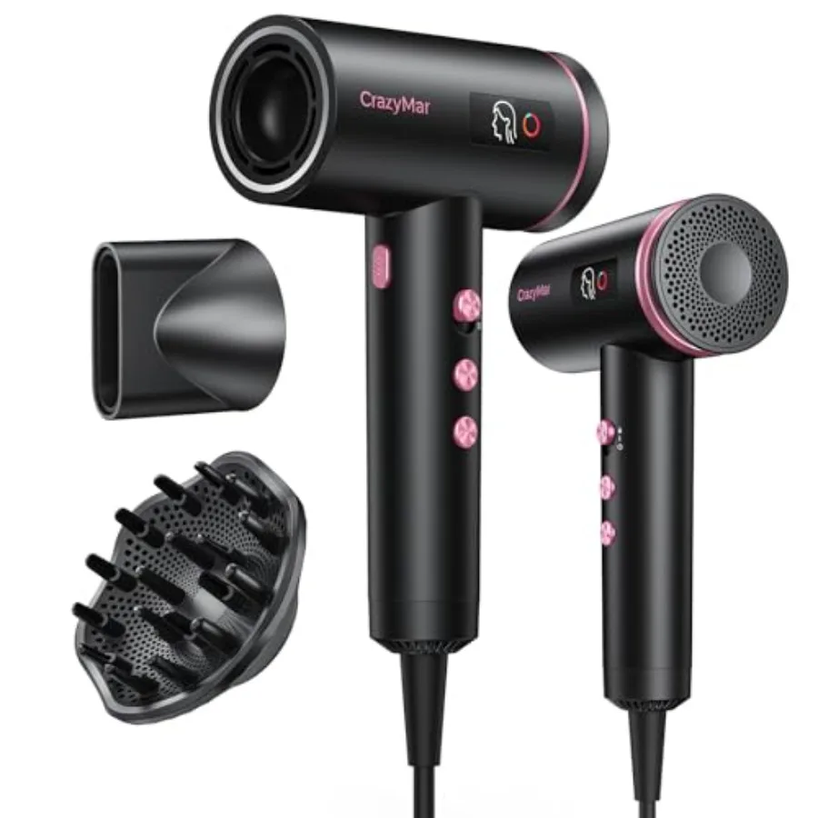 Hair Dryer, 180, 000 RPM High Speed Blow Dryer For Fast Drying, 500 Million Negative Ionic Hair Dryer, No Heat Damage, Low Nois
Hair Dryer, 180, 000 RPM High Speed Blow Dryer For Fast Drying, 500 Million Negative Ionic Hair Dryer, No Heat Damage, Low Nois