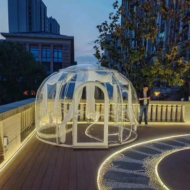 Plastic tent 360 panoramic transparent dome house outdoor special bubble house
Plastic tent 360 panoramic transparent dome house outdoor special bubble house