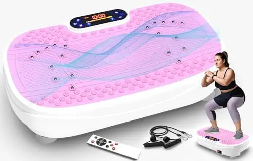 Vibration Plate Exercise hine, Whole Body Vibration Fitn Platform with Resi Bands & Remote Control, Home Gym Workout
Vibration Plate Exercise hine, Whole Body Vibration Fitn Platform with Resi Bands & Remote Control, Home Gym Workout