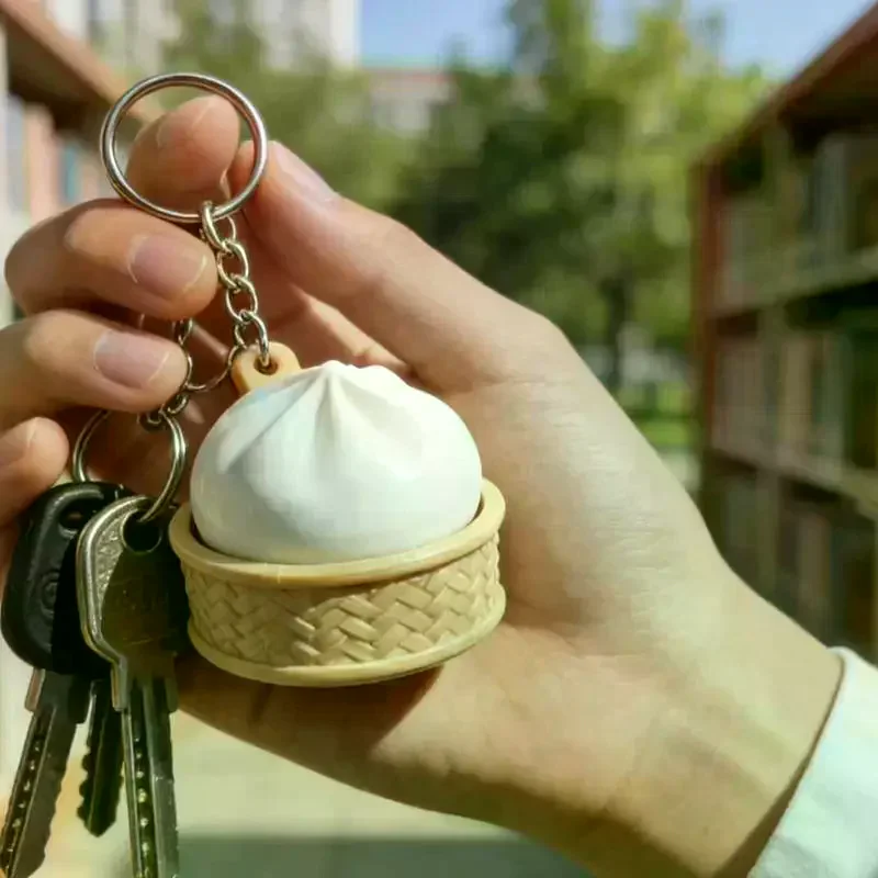 Mini Steamed Bun Stress Relief Soft Slow Rebound Kneading Decompression Keychain
Mini Steamed Bun Stress Relief Soft Slow Rebound Kneading Decompression Keychain