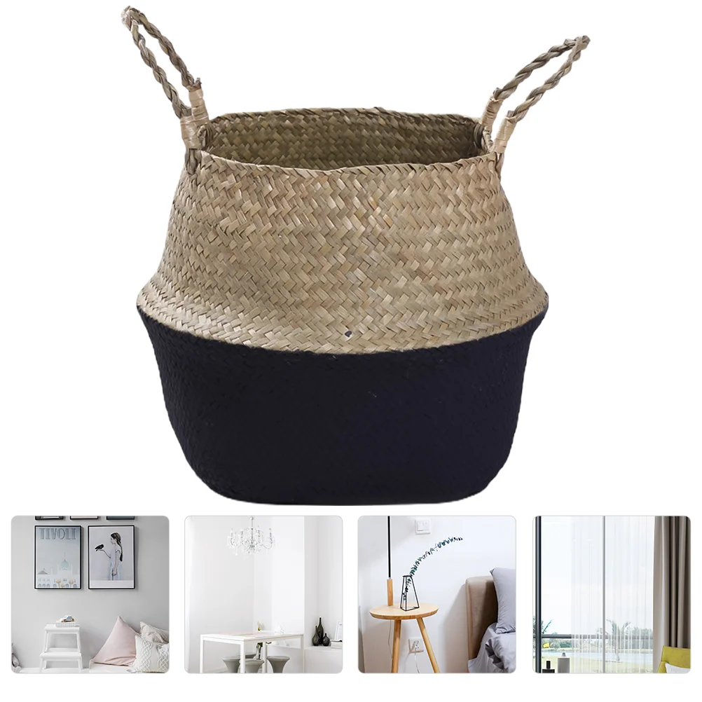 Folding Woven Flower Pot Storage Basket for Party Wedding Rural Portable Black Decor
Folding Woven Flower Pot Storage Basket for Party Wedding Rural Portable Black Decor