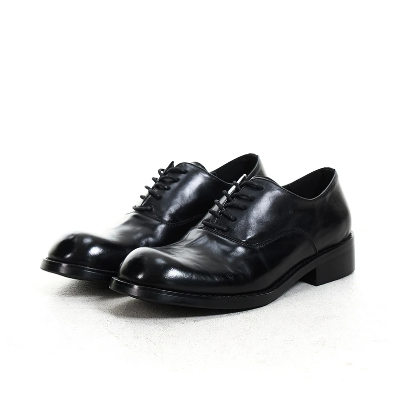 Washed cowhide lace up shoes for men's commuting elegant Oxford shoes square round toe derby shoes formal dress shoes
Washed cowhide lace up shoes for men's commuting elegant Oxford shoes square round toe derby shoes formal dress shoes