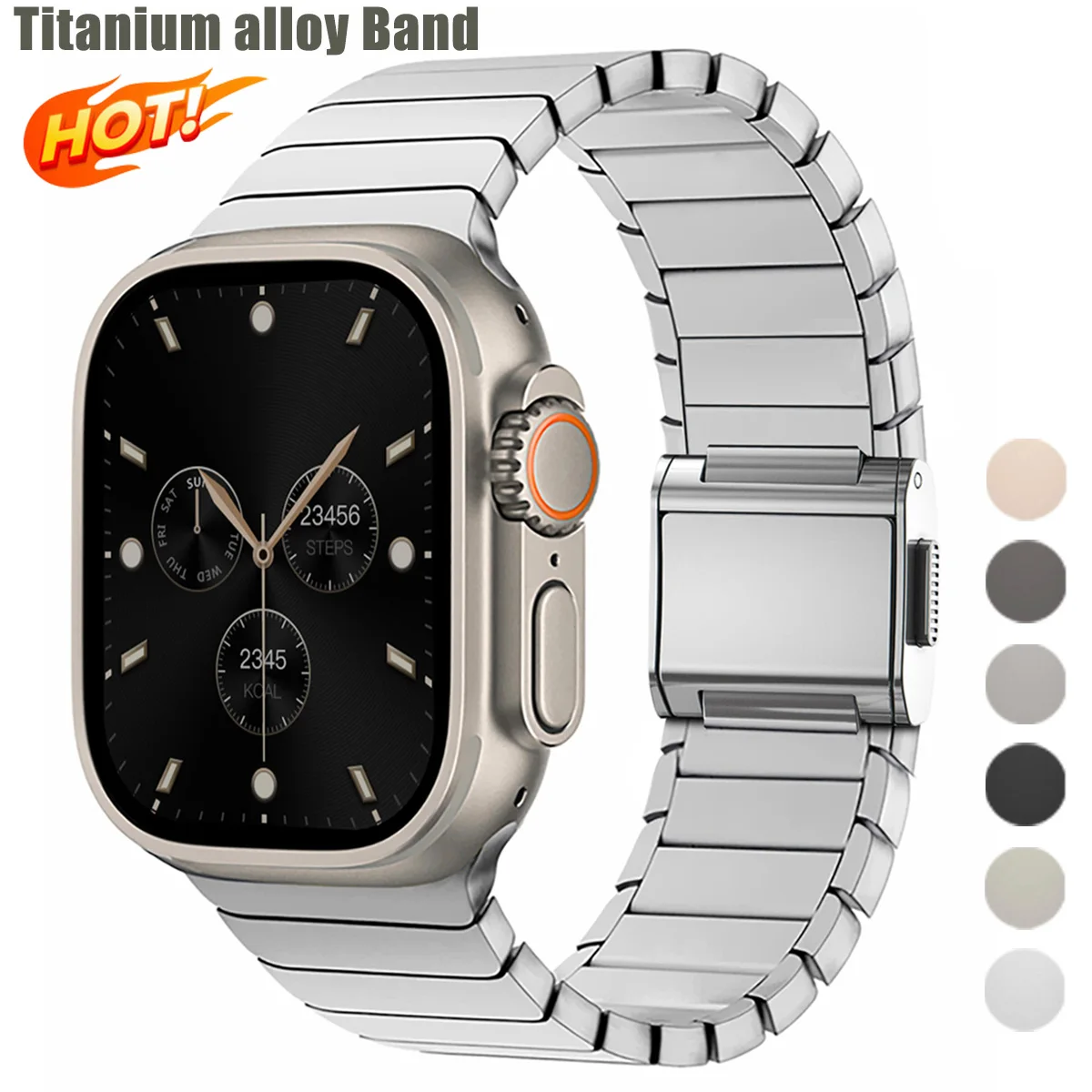 Ремешок из титанового сплава для Apple Watch Ultra 3 49 мм 11 10 46 мм 9 8 7 6 54321 петля se для iwatch 45 мм 42 44 мм Металлический браслет correa
Ремешок из титанового сплава для Apple Watch Ultra 3 49 мм 11 10 46 мм 9 8 7 6 54321 петля se для iwatch 45 мм 42 44 мм Металлический браслет correa