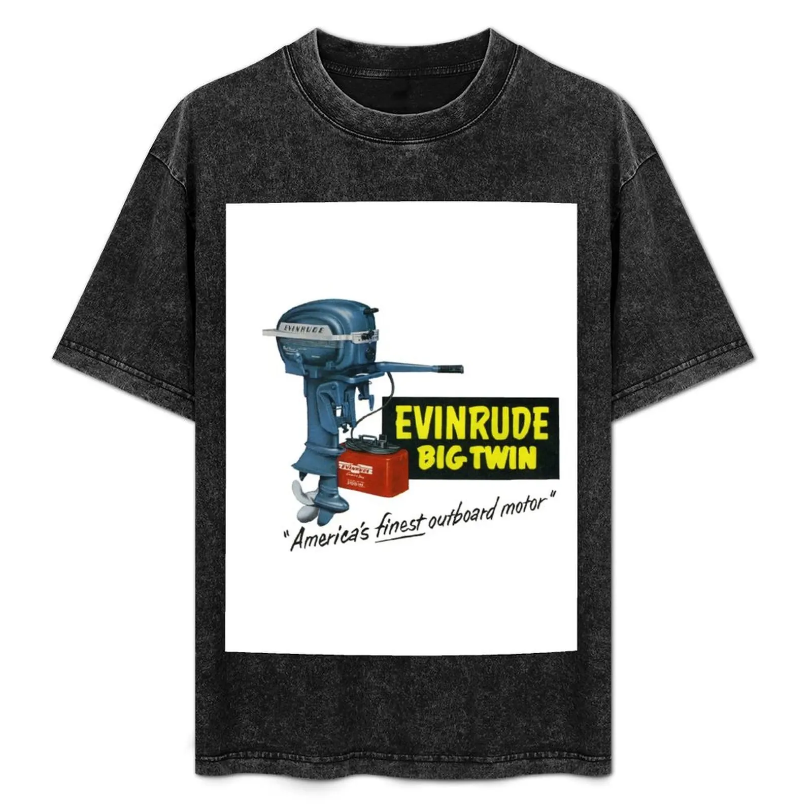 1950s Evinrude. Americas Finest Outboard Motor T-Shirt Stylish Graphic Short Sleeve Top
1950s Evinrude. Americas Finest Outboard Motor T-Shirt Stylish Graphic Short Sleeve Top