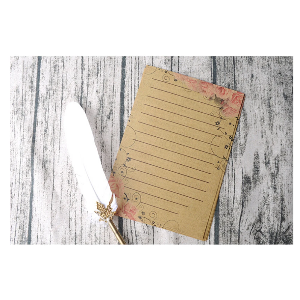 56pcs Writing Papers Vintage Kraft Stationery Set 7 Vintage Writing Paper Colors Practical Use Envelope Design
56pcs Writing Papers Vintage Kraft Stationery Set 7 Vintage Writing Paper Colors Practical Use Envelope Design