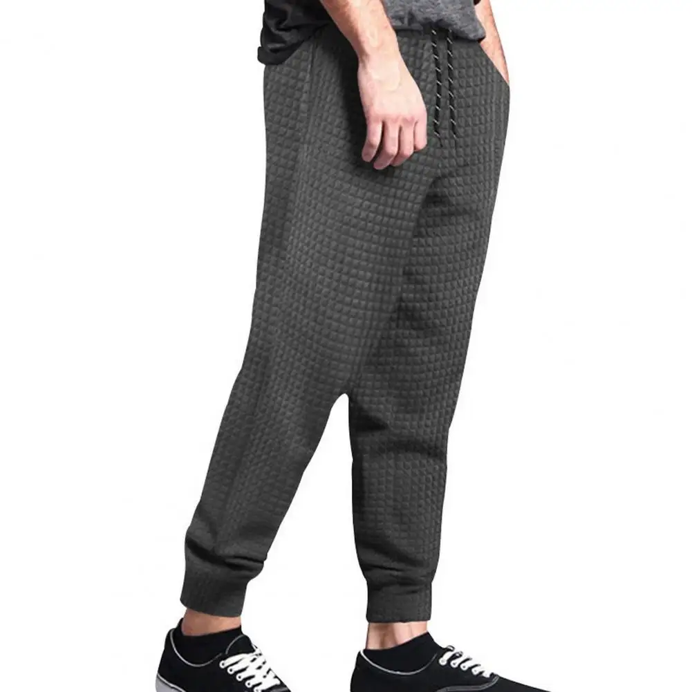 Men Casual Wear Bottoms Men's Waffle Texture Drawstring Sweatpants with Elastic Waist Pockets for Spring Fall Casual Soft
Men Casual Wear Bottoms Men's Waffle Texture Drawstring Sweatpants with Elastic Waist Pockets for Spring Fall Casual Soft