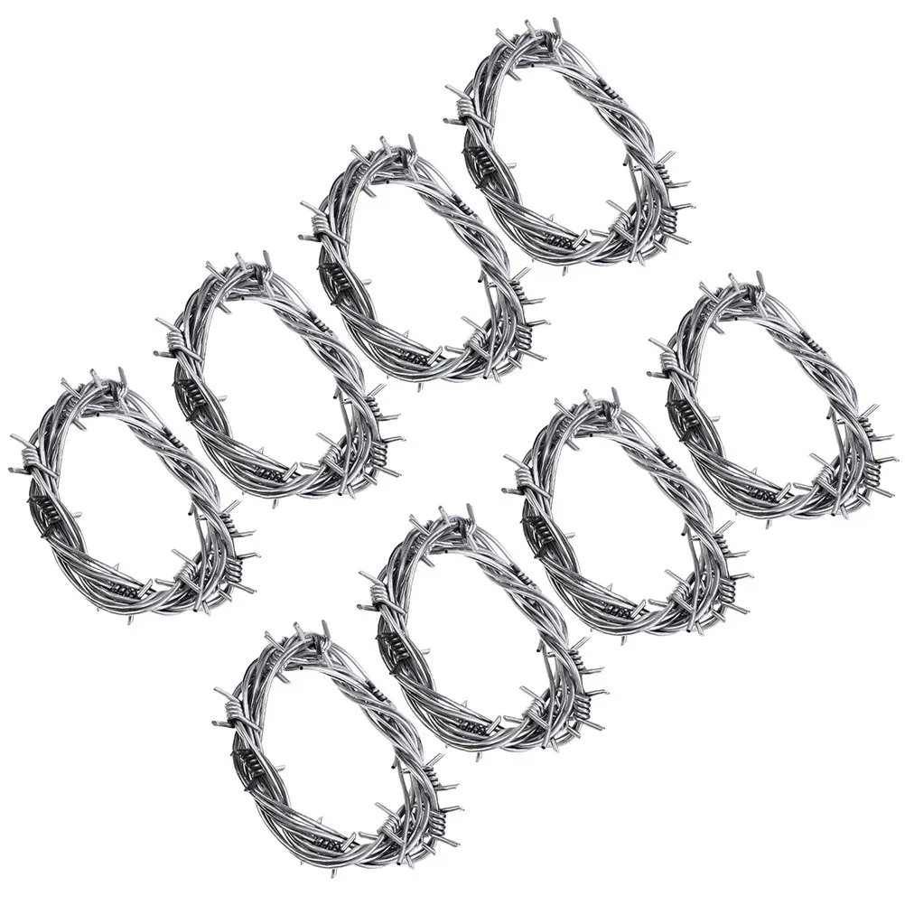 8Pcs Artificial Barbed Wires Halloween Decor Fake Barbed Wire Ornaments Spooky Atmosphere Prop for Cosplay Performance Haunted
8Pcs Artificial Barbed Wires Halloween Decor Fake Barbed Wire Ornaments Spooky Atmosphere Prop for Cosplay Performance Haunted