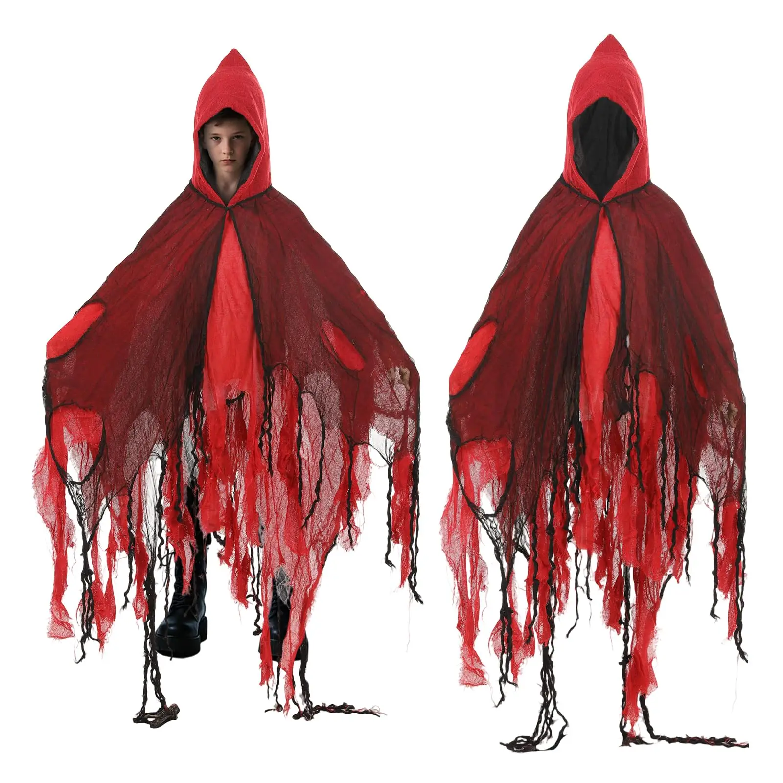 Grim Reaper Hooded Cloak Vintage Horror Ghost Costume Halloween Carnival Medieval Theme Party Cosplay Dress Up Outfit Boys Girls
Grim Reaper Hooded Cloak Vintage Horror Ghost Costume Halloween Carnival Medieval Theme Party Cosplay Dress Up Outfit Boys Girls