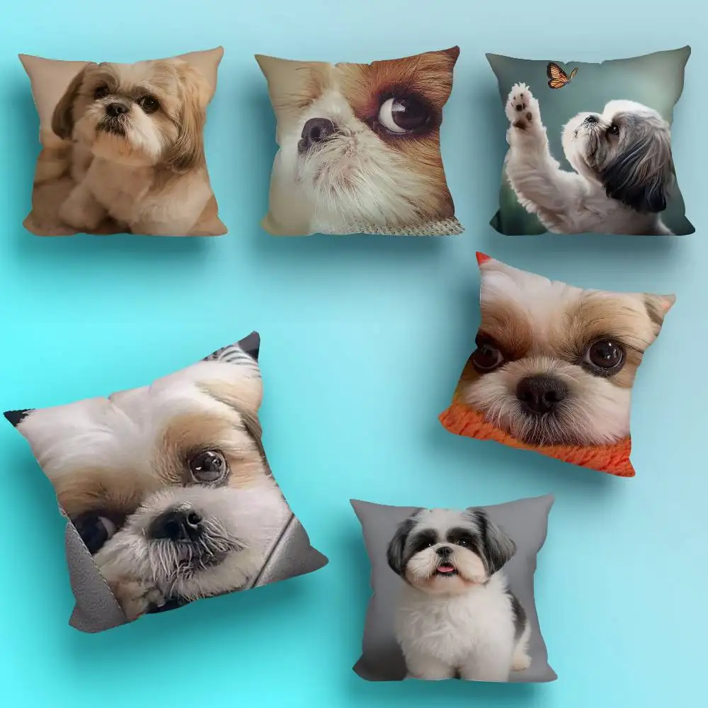Pet Shih T-Tzu Dog cute Pillow Case Anti-dustmite Pillowcase Invisible zipper silky short plush Sofa cushion cover
Pet Shih T-Tzu Dog cute Pillow Case Anti-dustmite Pillowcase Invisible zipper silky short plush Sofa cushion cover