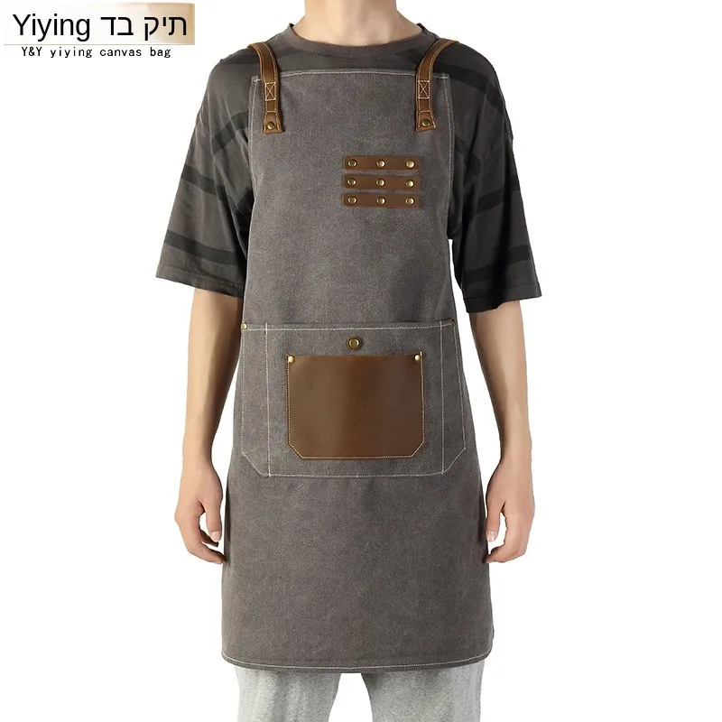 Fashionable Wax Canvas Tool Apron for Woodworking And Machine Repair Mad Leather Overalls Work Uniforms Custom Made
Fashionable Wax Canvas Tool Apron for Woodworking And Machine Repair Mad Leather Overalls Work Uniforms Custom Made