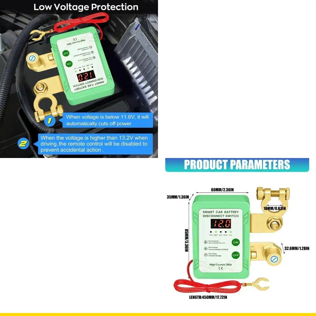 SZCH Multiple Purpose Battery Isolator Switches with Bright Digital Display Quick Release Battery Change for Auto Marine Use
SZCH Multiple Purpose Battery Isolator Switches with Bright Digital Display Quick Release Battery Change for Auto Marine Use