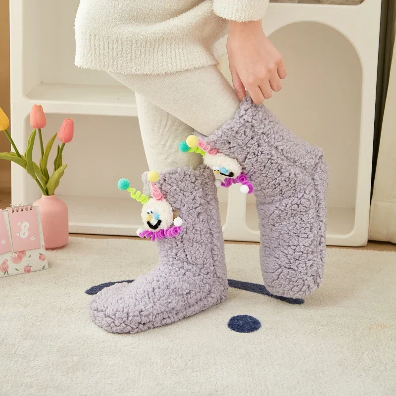 Winter Cartoon Cute Floor Socks Warm Thickened Lambskin Home Silicone Non-slip Sleeping Socks Funny Socks
Winter Cartoon Cute Floor Socks Warm Thickened Lambskin Home Silicone Non-slip Sleeping Socks Funny Socks