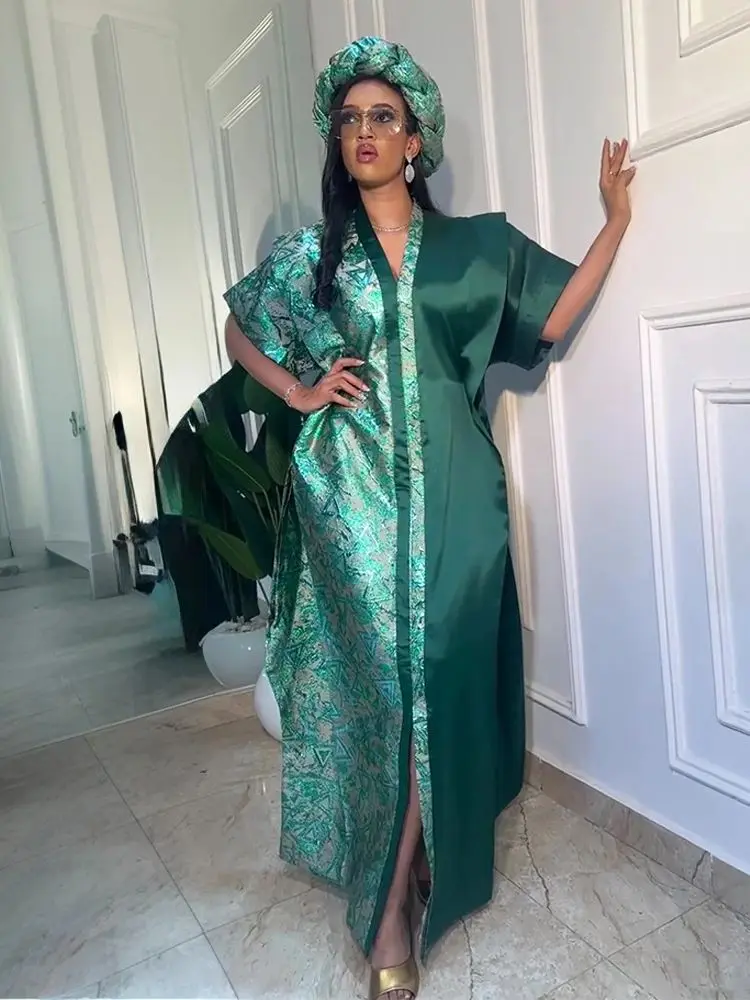 Abayas For Women Dubai African Muslim Fashion Dress Caftan Marocain Evening Party Dresses Satin Boubou Robe Djellaba Femme 2025
Abayas For Women Dubai African Muslim Fashion Dress Caftan Marocain Evening Party Dresses Satin Boubou Robe Djellaba Femme 2025