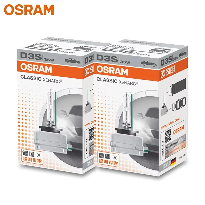 OSRAM Original D3S 66340CLC Xenon Headlight Bulbs CLASSIC HID 4200K Warm White Standard Car Lamps 35W OEM Plug and Play 1/2pcs
OSRAM Original D3S 66340CLC Xenon Headlight Bulbs CLASSIC HID 4200K Warm White Standard Car Lamps 35W OEM Plug and Play 1/2pcs