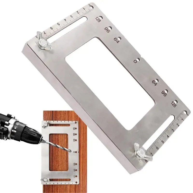 Wood Drilling Dowelling Guide Stainless Steel Professional Adjustable Hole Punch Locator Portable Woodworking Accessories
Wood Drilling Dowelling Guide Stainless Steel Professional Adjustable Hole Punch Locator Portable Woodworking Accessories