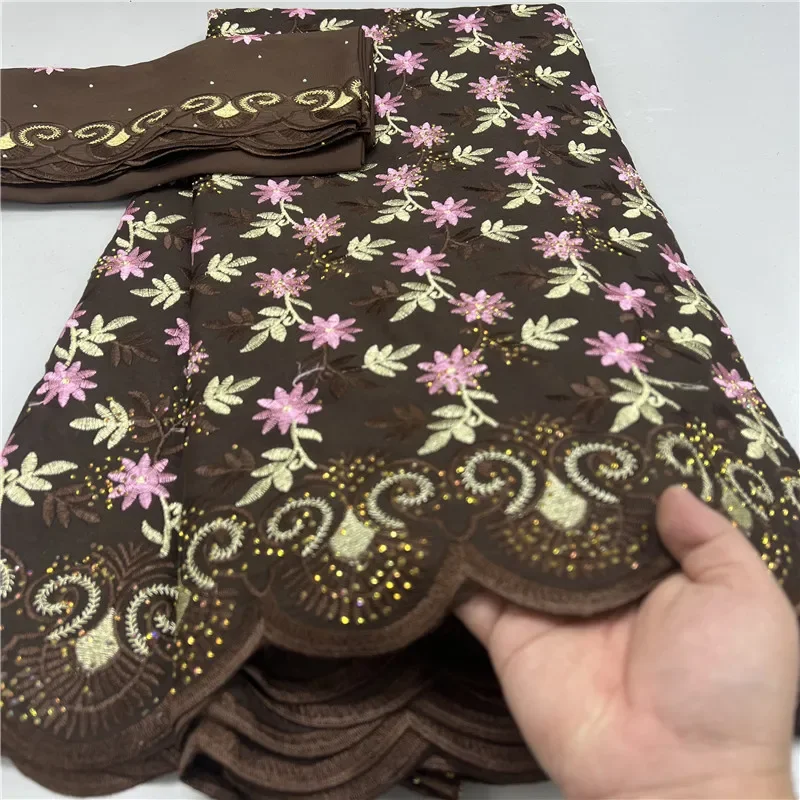 7 yard With Scarf Swiss lace fabric latest Dry lace embroidery African 100% cotton fabrics Swiss voile lace Dubai style 12L2413
7 yard With Scarf Swiss lace fabric latest Dry lace embroidery African 100% cotton fabrics Swiss voile lace Dubai style 12L2413