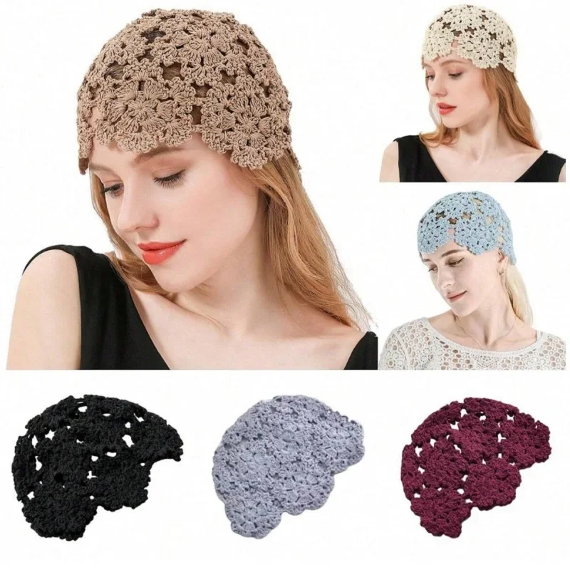 Japanese-Style Hollow-Out Handmade Crochet Pullover Hat for Women Vintage Cotton Knit Headwrap Hat
Japanese-Style Hollow-Out Handmade Crochet Pullover Hat for Women Vintage Cotton Knit Headwrap Hat
