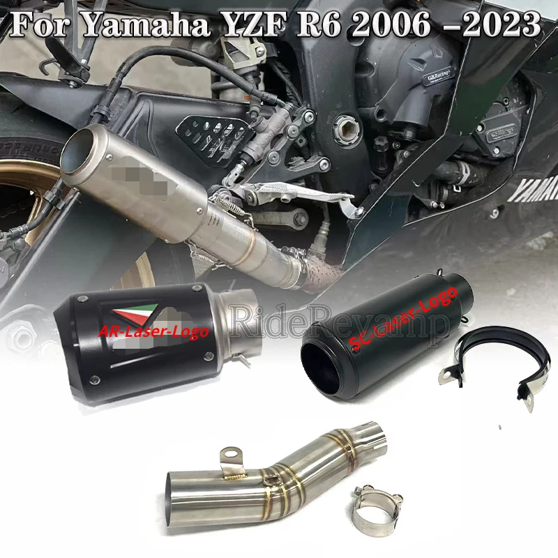 Слипоны для Yamaha YZF R6 2006 -2023 система выхлопных газов мотоцикла изменение средней звеньевой трубы SC AR 60 мм Глушитель дБ убийца
Слипоны для Yamaha YZF R6 2006 -2023 система выхлопных газов мотоцикла изменение средней звеньевой трубы SC AR 60 мм Глушитель дБ убийца