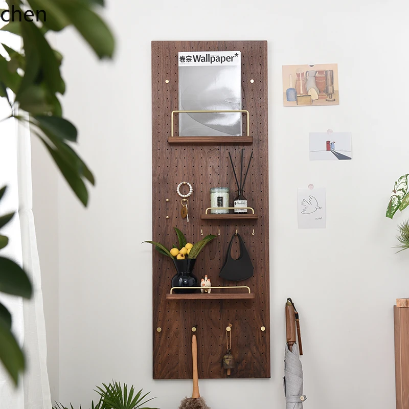 QZT Black Walnut Wood Pegboard Storage Display Hanging Board Hook Accessories Solid Wood
QZT Black Walnut Wood Pegboard Storage Display Hanging Board Hook Accessories Solid Wood