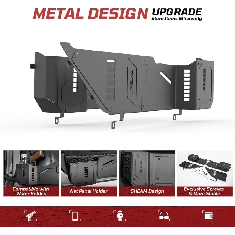 For Jeep Wrangler JL 4XE 2018-2025 and Gladiator JT Metal Front Door Storage Box with Cup Holder Side Insert Organizer 2PCS
For Jeep Wrangler JL 4XE 2018-2025 and Gladiator JT Metal Front Door Storage Box with Cup Holder Side Insert Organizer 2PCS