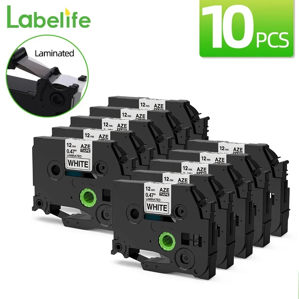 10PK Laminated Label 12mm 231 Black on White Compatible for Brother P-touch PTH110 PTD210 PTH200 and E1000PRO D210S Label Maker
10PK Laminated Label 12mm 231 Black on White Compatible for Brother P-touch PTH110 PTD210 PTH200 and E1000PRO D210S Label Maker