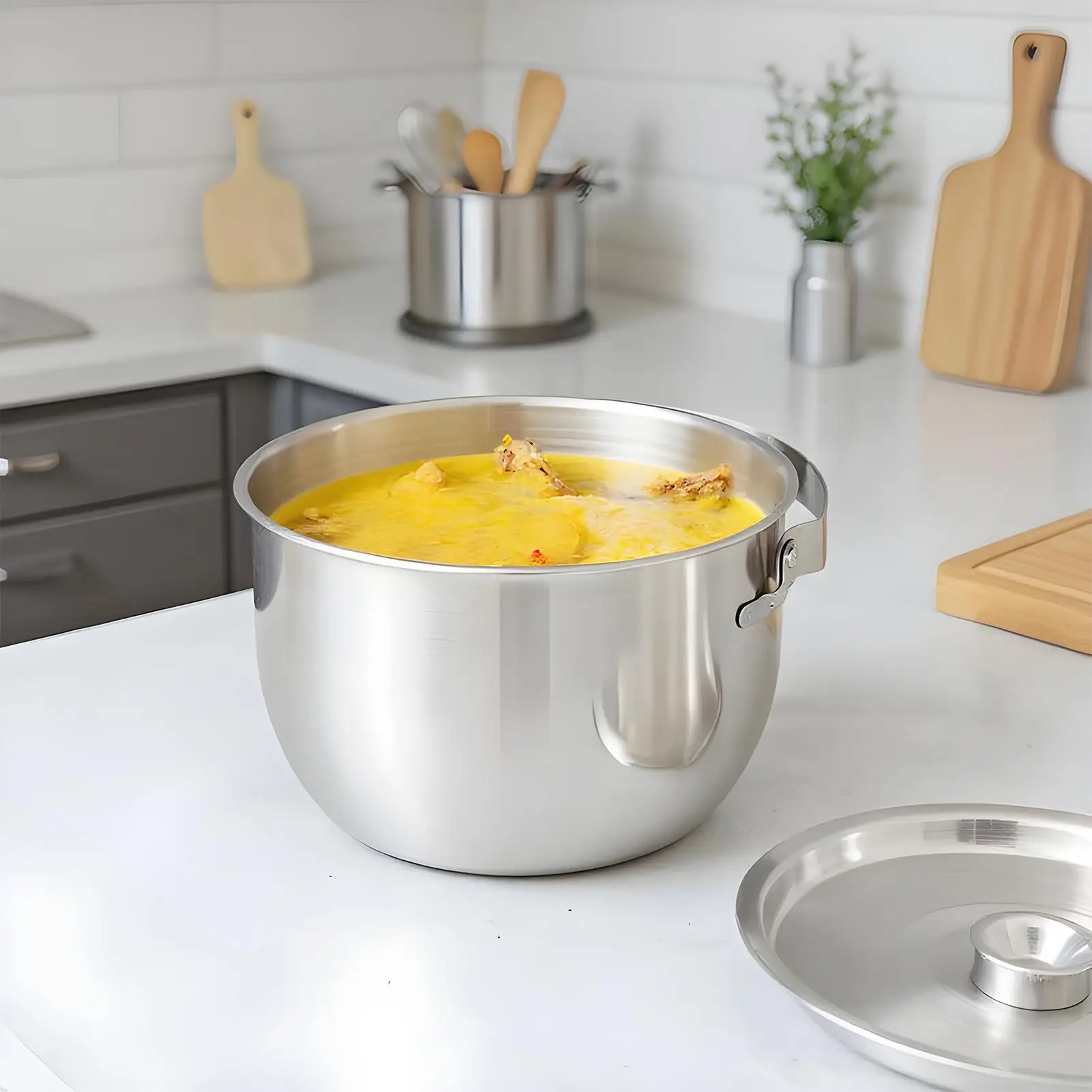 Кастрюля для приготовления пищи на природе, походная посуда, большая горшок для рюкзака, кухонные аксессуары, посуда, посуда с ручкой крышки для дома
Кастрюля для приготовления пищи на природе, походная посуда, большая горшок для рюкзака, кухонные аксессуары, посуда, посуда с ручкой крышки для дома