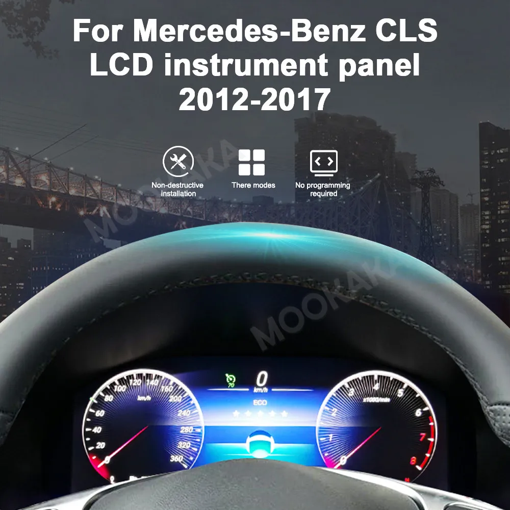 Для Mercedes-Benz CLS 2012-2017: Цифровая приборная панель LCD, виртуальный кокпит, многофункциональный экран-спидометр
Для Mercedes-Benz CLS 2012-2017: Цифровая приборная панель LCD, виртуальный кокпит, многофункциональный экран-спидометр