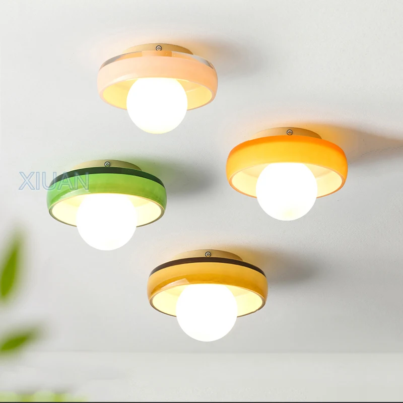 Modern Colorful Glass Ceiling Lamps Orange Coffee Green Pink Glass Wall Sconces Cloakroom Hallway Aisle Entrance Ceiling Light
Modern Colorful Glass Ceiling Lamps Orange Coffee Green Pink Glass Wall Sconces Cloakroom Hallway Aisle Entrance Ceiling Light