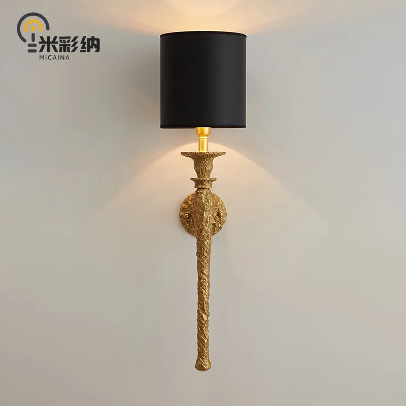 French wall lamp retro luxury European villa living room lamp bedside lamp bedroom corridor stair lamp
French wall lamp retro luxury European villa living room lamp bedside lamp bedroom corridor stair lamp