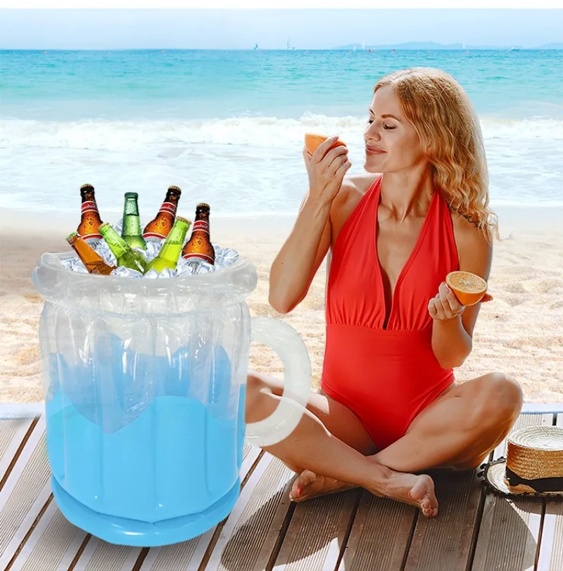 Outdoor Water Party Inflatable Ice Bar Thickened PVC Picnic Camping Portable Beer Cup Inflatable Ice Bucket
Outdoor Water Party Inflatable Ice Bar Thickened PVC Picnic Camping Portable Beer Cup Inflatable Ice Bucket