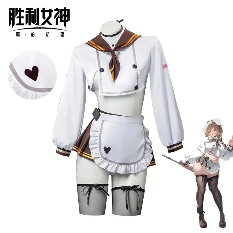 Victory Goddess NIKKE Bready Cosplay Costume Maid Sailor Outfit Anime Role-Playing Clothes Halloween Party Suit
Victory Goddess NIKKE Bready Cosplay Costume Maid Sailor Outfit Anime Role-Playing Clothes Halloween Party Suit