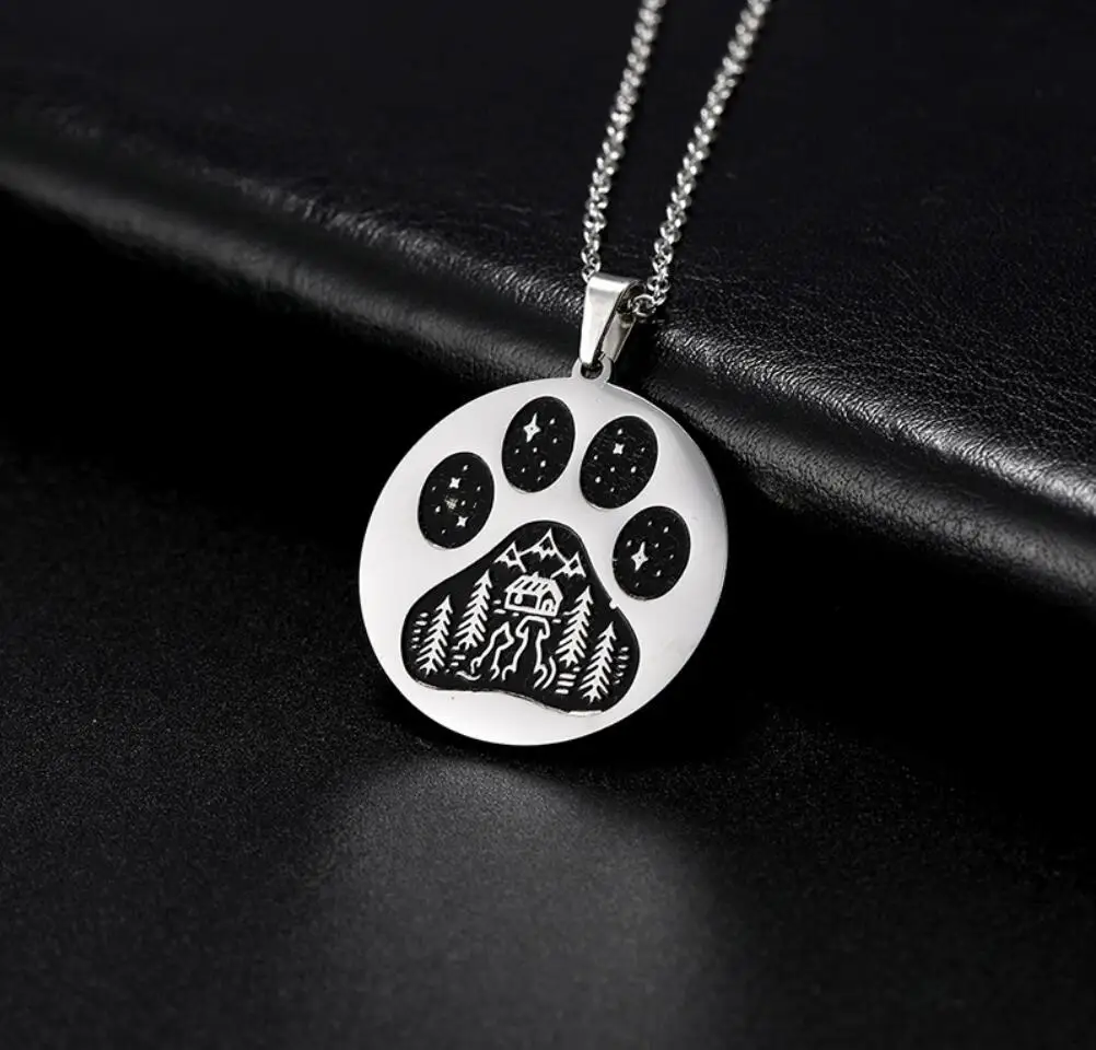 1PC Stainless Dog Cat Necklace For Women Jewelry Accessories Animal Paw Pet Bear Crown Bull Choker Necklace Pendant F1557
1PC Stainless Dog Cat Necklace For Women Jewelry Accessories Animal Paw Pet Bear Crown Bull Choker Necklace Pendant F1557