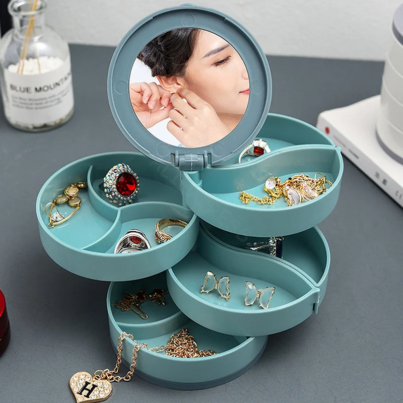 1pc Jewelry Stand Holder Display Tray Jewelry Storage Box Multilayer Rotating Plastic Stand Earring Ring Box Cosmetics
1pc Jewelry Stand Holder Display Tray Jewelry Storage Box Multilayer Rotating Plastic Stand Earring Ring Box Cosmetics
