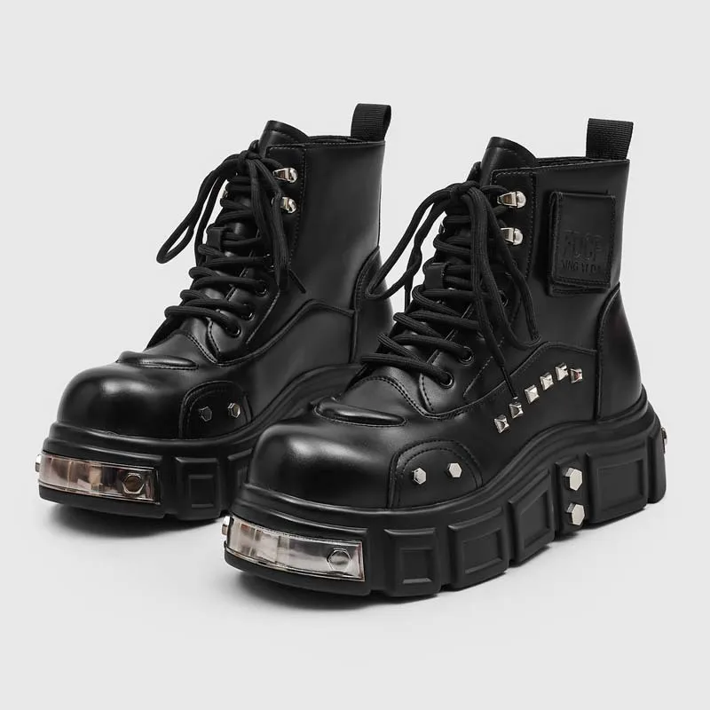 High Quality British Style Derby Man Boots High-end High-top Tooling Shoes for Men Platform Locomotive Knight Boots Botas Hombre
High Quality British Style Derby Man Boots High-end High-top Tooling Shoes for Men Platform Locomotive Knight Boots Botas Hombre