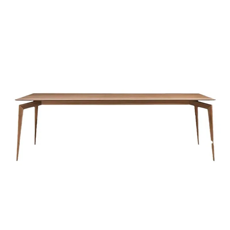 Nordic all solid wood black walnut dining table, rectangular log dining table Italian minimalist, simple conference table
Nordic all solid wood black walnut dining table, rectangular log dining table Italian minimalist, simple conference table