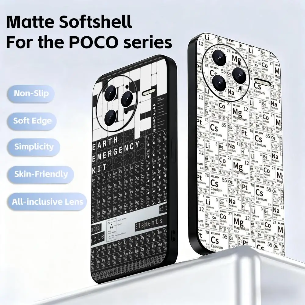 Science Chemistry Periodic Table Phone Case For Xiaomi POCO M7 M6 M5 X7 X6 X5 F7 F6 F5 Soft Black Pro 5G Phone Cover
Science Chemistry Periodic Table Phone Case For Xiaomi POCO M7 M6 M5 X7 X6 X5 F7 F6 F5 Soft Black Pro 5G Phone Cover