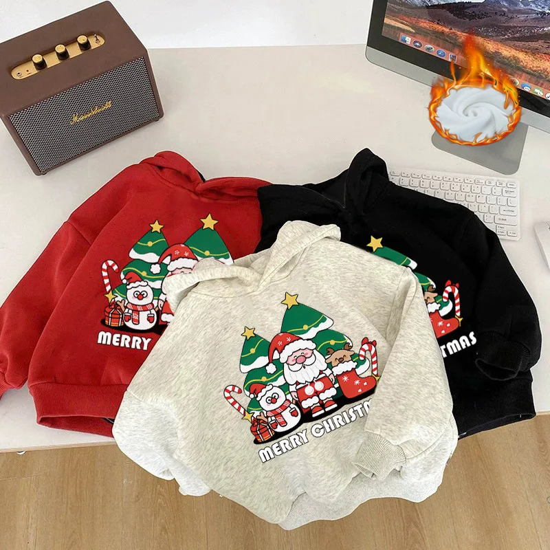 Christmas Boys Girls Hoodies Children Padded Warm Winter Xmas Sweatshirts Kids Plus Velvet Tracksuit Toddler Hooded Clothing
Christmas Boys Girls Hoodies Children Padded Warm Winter Xmas Sweatshirts Kids Plus Velvet Tracksuit Toddler Hooded Clothing