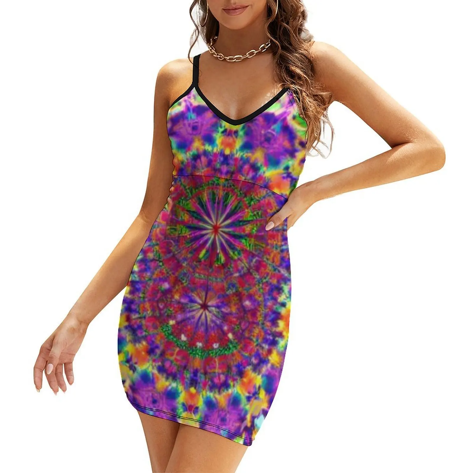 Tie dye vibrant Ai art Disco ball disco fever boogie dance 70s club disco party checkered Sling Dress summer women's suit
Tie dye vibrant Ai art Disco ball disco fever boogie dance 70s club disco party checkered Sling Dress summer women's suit