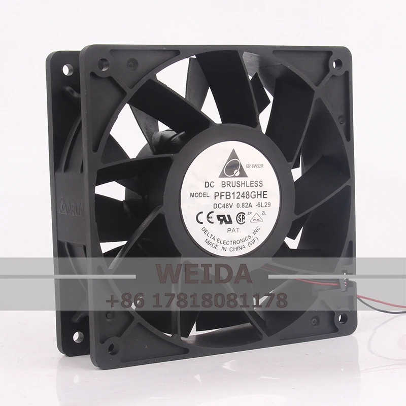Case Fan for Delta PFB1248GHE DC48V 0.82A 120*120*38MM 12CM 12038 Double Ball Industrial Ventilation Axial cooling fan
Case Fan for Delta PFB1248GHE DC48V 0.82A 120*120*38MM 12CM 12038 Double Ball Industrial Ventilation Axial cooling fan
