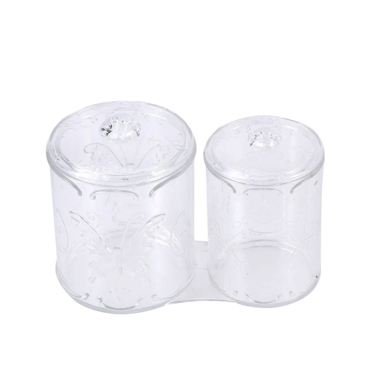 1Pcs Transparent Acrylic Canister Set Round Organizer for Lipstick Eyeliner Cotton Swabs Pens Makeup Brush Storage Jar
1Pcs Transparent Acrylic Canister Set Round Organizer for Lipstick Eyeliner Cotton Swabs Pens Makeup Brush Storage Jar