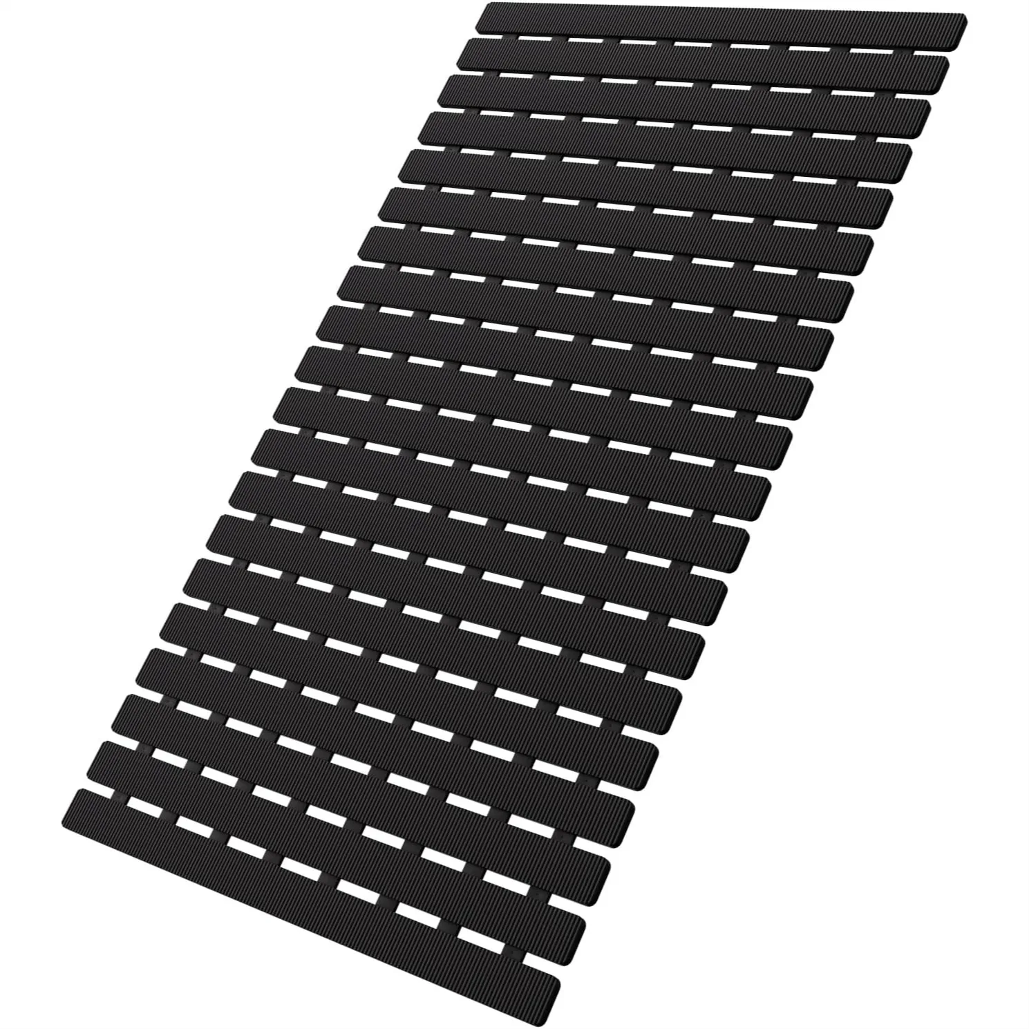 Non Slip Bath Tub Shower Mat with Drain Holes and Suction Cups, Anti Slip Bathtub Mat for Bathroom, 27.5x15.7 Inch Black
Non Slip Bath Tub Shower Mat with Drain Holes and Suction Cups, Anti Slip Bathtub Mat for Bathroom, 27.5x15.7 Inch Black