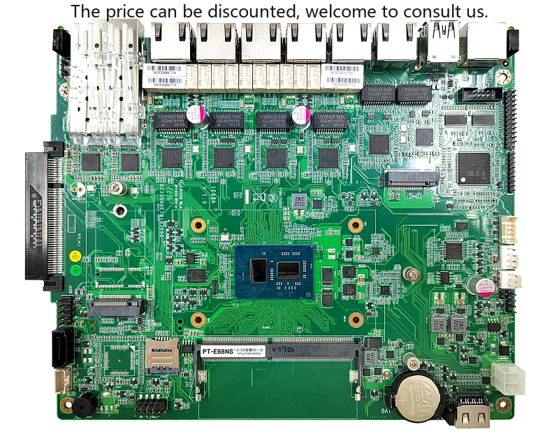 PT-E68NS Industrial Grade Motherboard Intel Elkhart Lake Processors Supports Intel Celeron J6412/J6413 Single DDR4 Memory New
PT-E68NS Industrial Grade Motherboard Intel Elkhart Lake Processors Supports Intel Celeron J6412/J6413 Single DDR4 Memory New