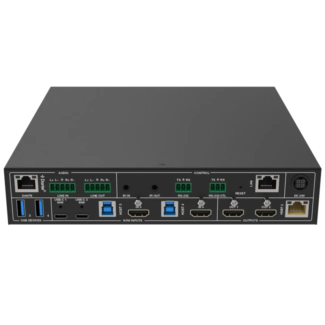 4x2 HDMI USB-C 4K60 Seamless Presentation Switch with HDBaseT 3.0 70m Out
4x2 HDMI USB-C 4K60 Seamless Presentation Switch with HDBaseT 3.0 70m Out