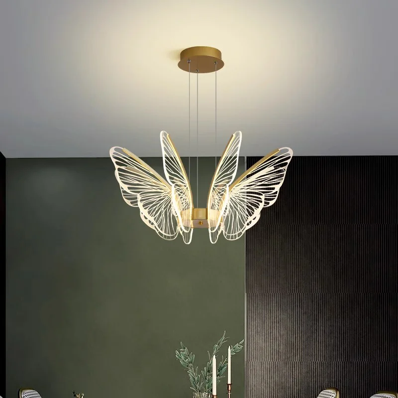 Gold Butterfly wings Acrylic Modern Hanging Ceiling Chandelier,Living Room, Bedroom, Dining Room Home Decoration Lighting Lamps
Gold Butterfly wings Acrylic Modern Hanging Ceiling Chandelier,Living Room, Bedroom, Dining Room Home Decoration Lighting Lamps