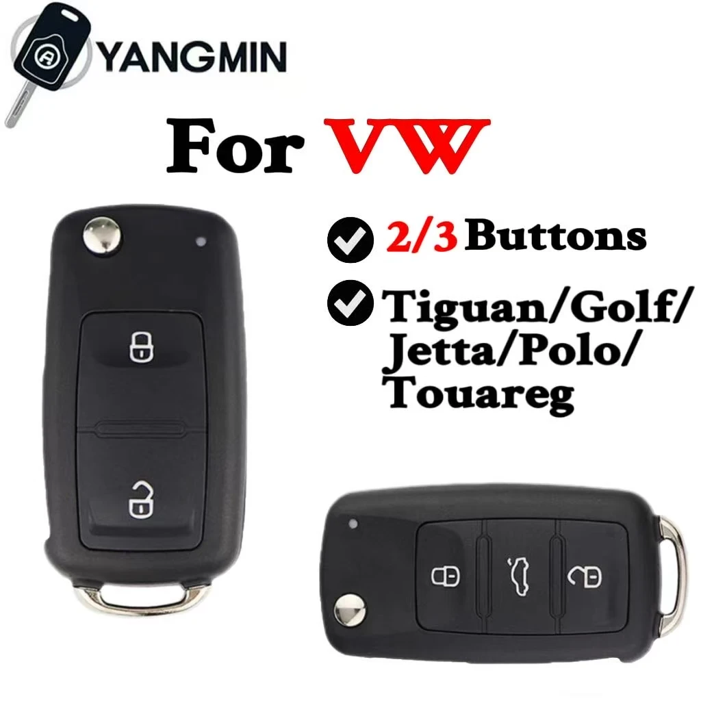 YANGMIN Original Remote Flip Key Shell For VW Tiguan Golf Jetta Beetle Polo MK6 Touareg 3 Buttons
YANGMIN Original Remote Flip Key Shell For VW Tiguan Golf Jetta Beetle Polo MK6 Touareg 3 Buttons