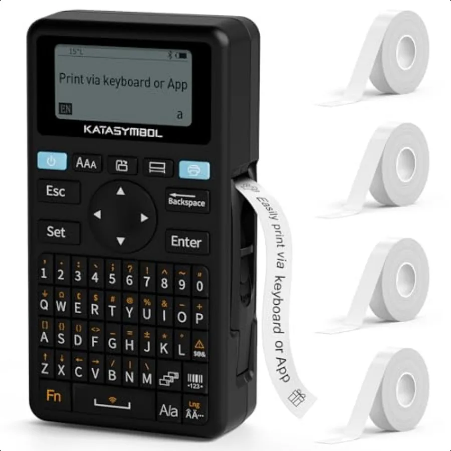 E11 Bluetooth Label Maker hine с 4 портами лент Клавиатура Приложение с 40 шрифтами и 450+ значками Перезаряжаемая этикетировочная машина Inkl для дома K
E11 Bluetooth Label Maker hine с 4 портами лент Клавиатура Приложение с 40 шрифтами и 450+ значками Перезаряжаемая этикетировочная машина Inkl для дома K